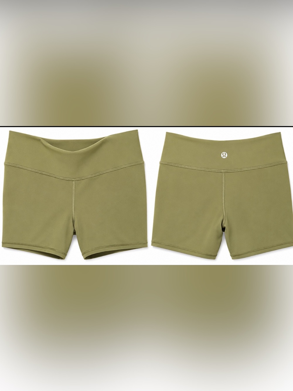 Lululemon Align High-Rise Shorts 6” Olive Green Size 16 Like New